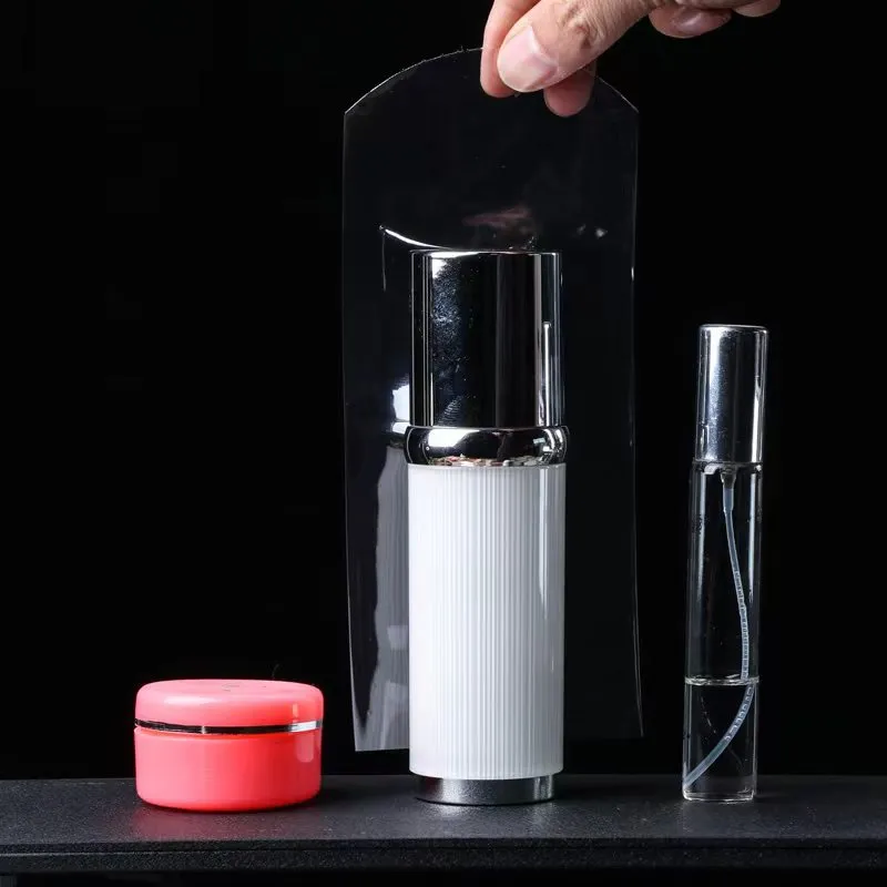 Sacs d'emballage rétractable pour bouteilles cosmétiques